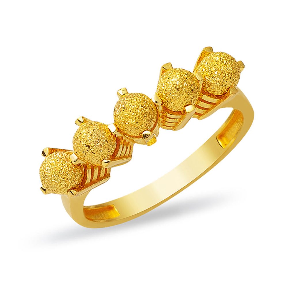 Kumlu Toplar 22 Carats Or Bague
