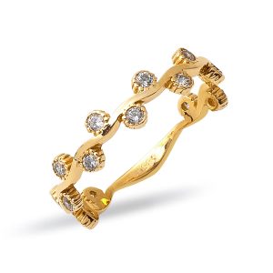 Lierre 14 Carats Or Bague