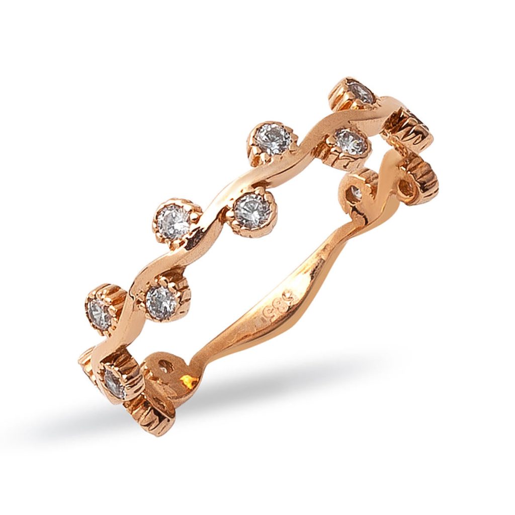 Ivy 14 Karat Rose Gold Ring