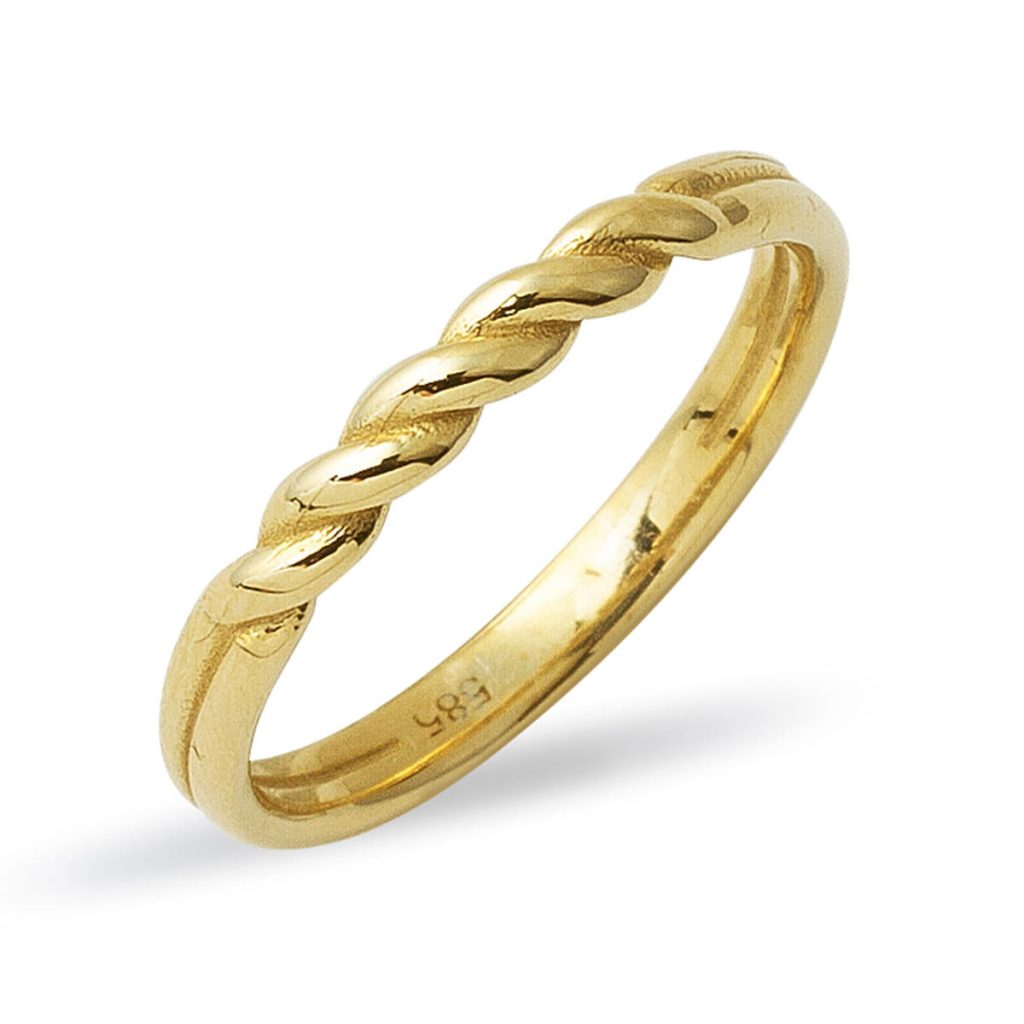 Twist Hoop Serçe Parmak Yüzüğü