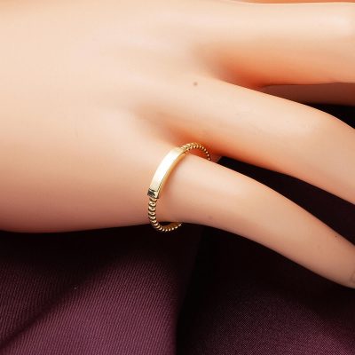Moonnalı Kemer Serçe Parmak Yüzüğü - 14K - 1.79g - EZ Gold