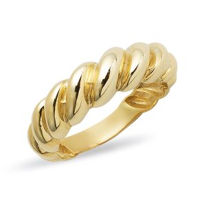 Twist Gold Serçe Parmak Yüzüğü