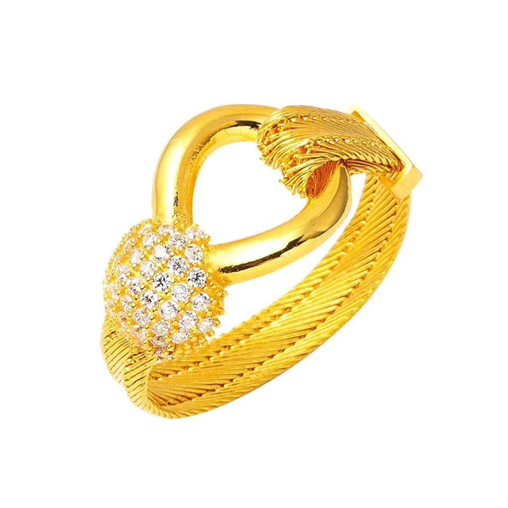 Trabzon Mesh 14 Karat Gold Ring