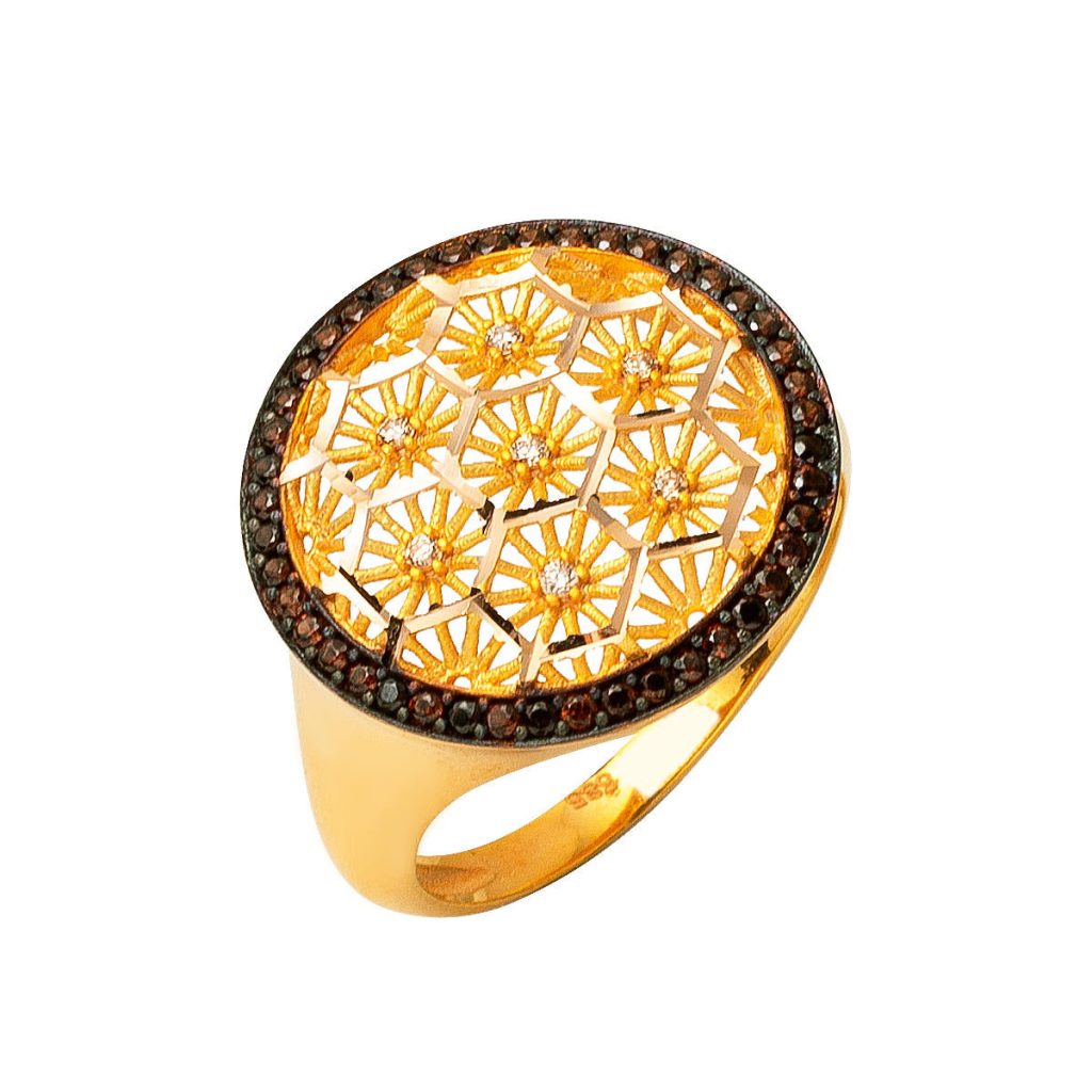 Tree of Life 14 Karat Gold Ring