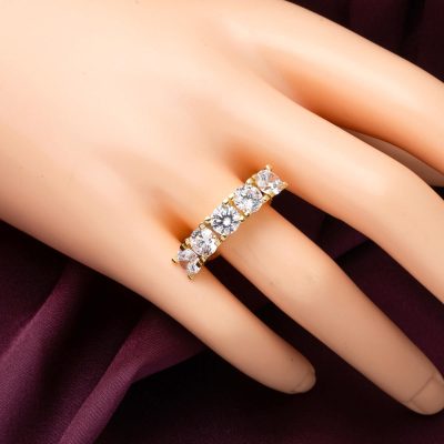 Mizar 14 Ayar Altın Beştaş Yüzük - 14K - 5g - EZ Gold