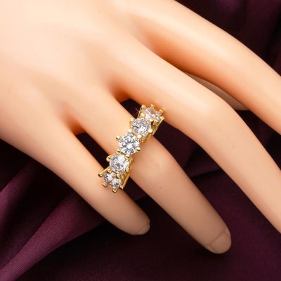 Gölge 14 Ayar Altın Beştaş Yüzük - 14K - 7.5g - EZ Gold