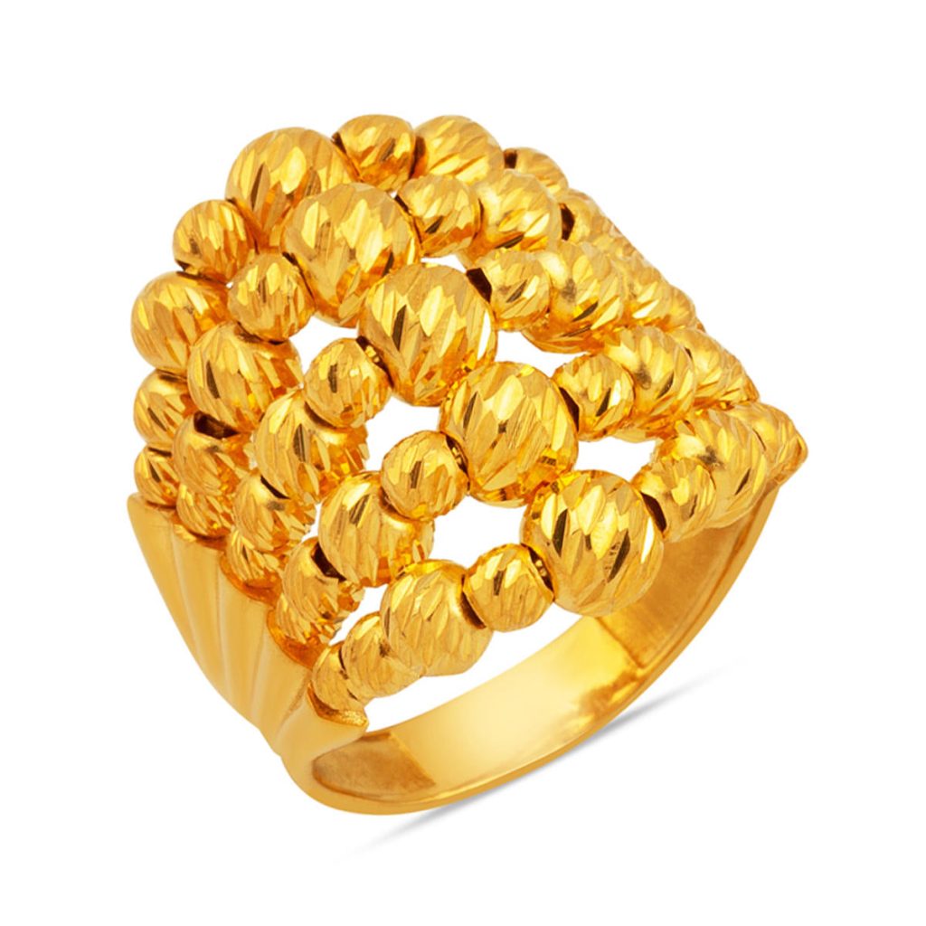 Boules 22 Carats Kaburga Or Bague