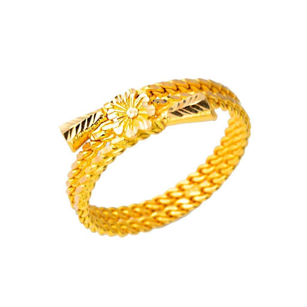 Pervane 22 Karat Twisted Gold Ring