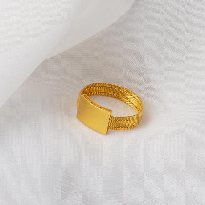sans Pierre Maille Trabzon 14 Carats Or Bague - 14K - 3g - EZ Gold