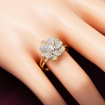 Nilüfer 14 Ayar Altın Yüzük - 14K - 2.9g - EZ Gold