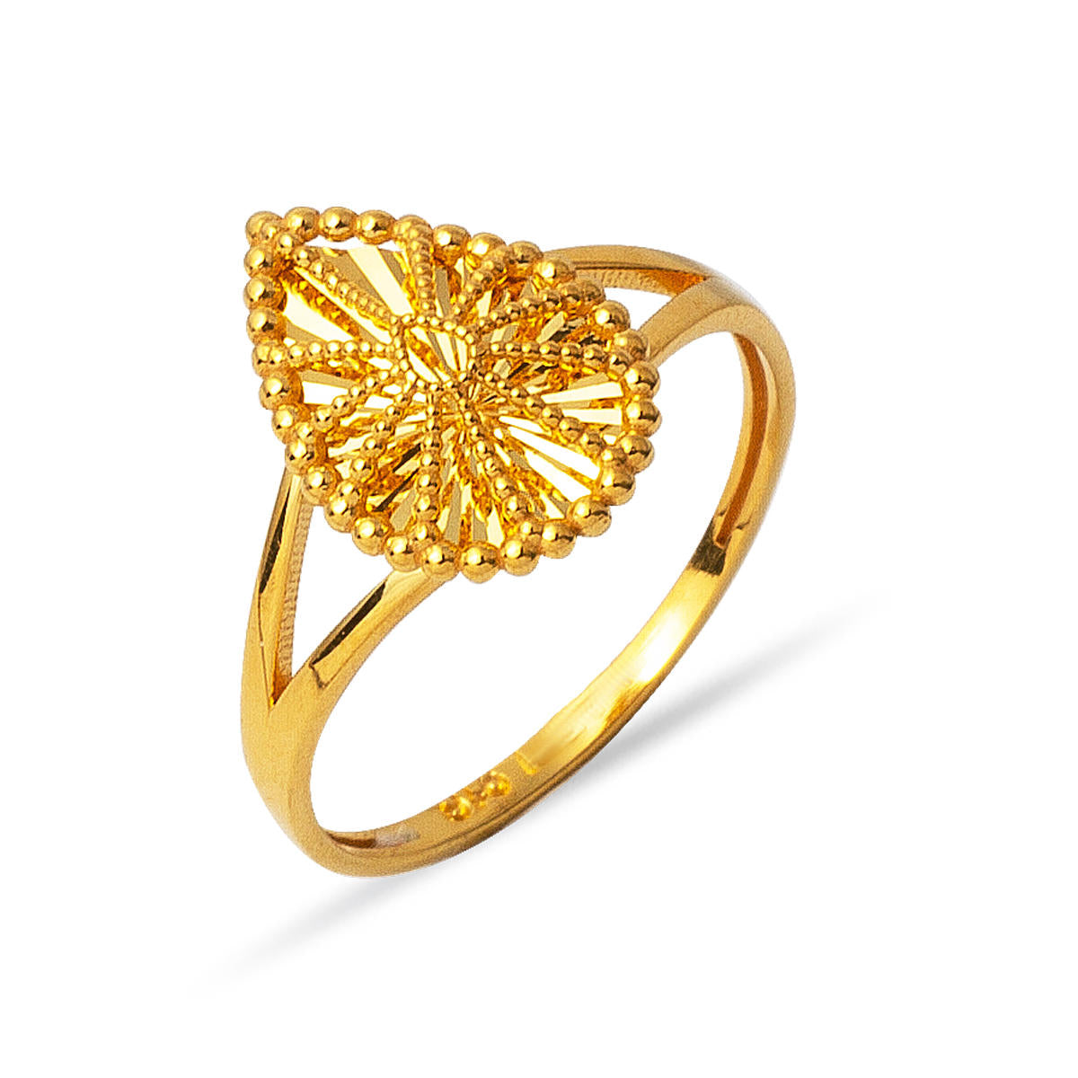 Goutte 22 Carats Or Bague