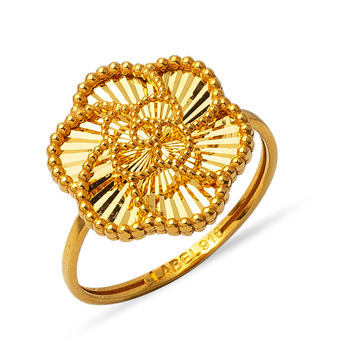 Gül Tanesi 22 Carats Or Bague