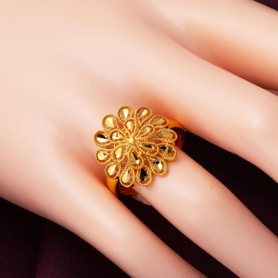 Yapraklar 22 Ayar Altın Yüzük - 22K - 4.88g - EZ Gold