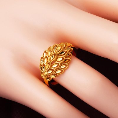 Yaprak 22 Ayar Altın Yüzük - 22K - 5.05g - EZ Gold