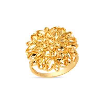 Leaves 22 Karat Gold Ring