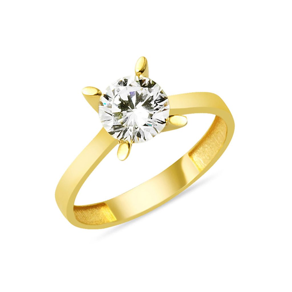 Sevgililer Gününe Özel Solitaire Gold Ring