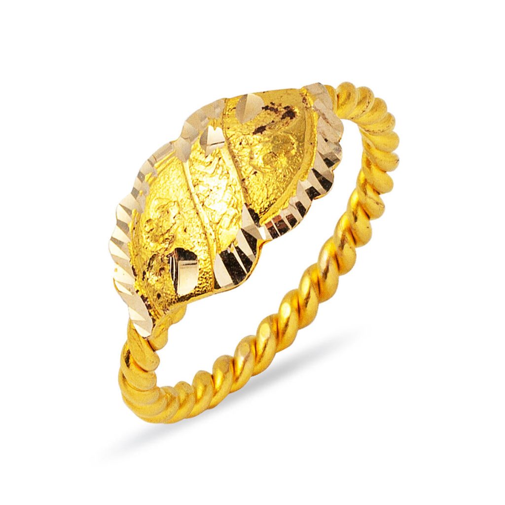 Erzurum Torsadé 14 Carats Or Bague