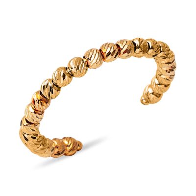 Rose Beaded 14K Gold Ring