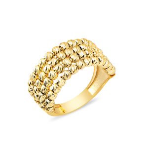 Boules Kaburga 14 Carats Or Bague