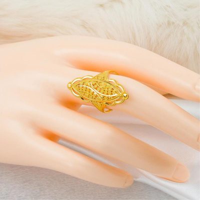 sans Pierre 22 Carats Or Hint İşi Bague - 22K - 5.37g - EZ Gold