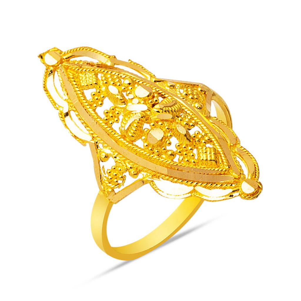 Hint Motifli sans Pierre 22 Carats Or Bague