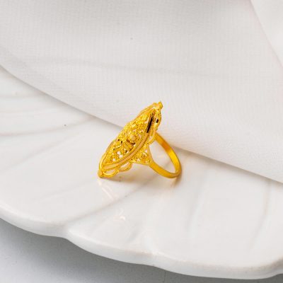 Hint Motifli sans Pierre 22 Carats Or Bague - 22K - 3.86g - EZ Gold