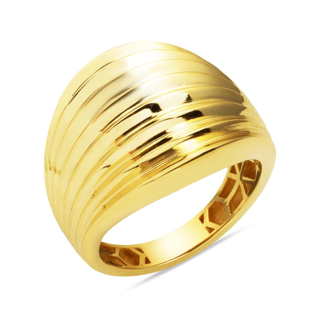 Şovalye 14 Karat Plain Gold Ring