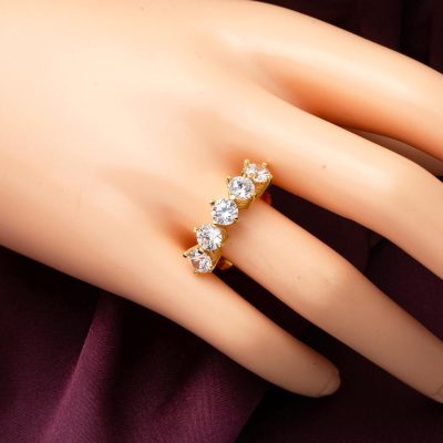 Antares 14 Ayar Altın Beştaş Yüzük - 14K - 2.74g - EZ Gold
