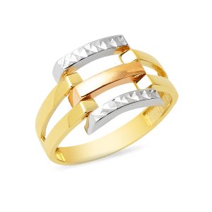Three-piece Kaburga 14 Karat Gold Ring