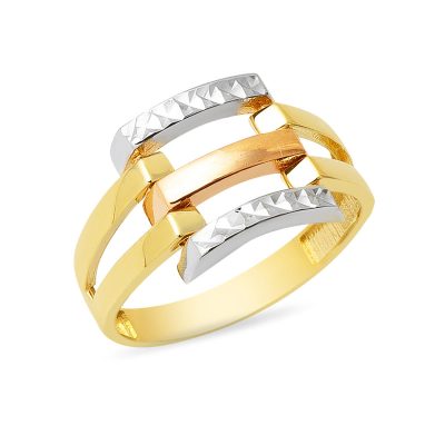 Three-piece Kaburga 14K Gold Ring