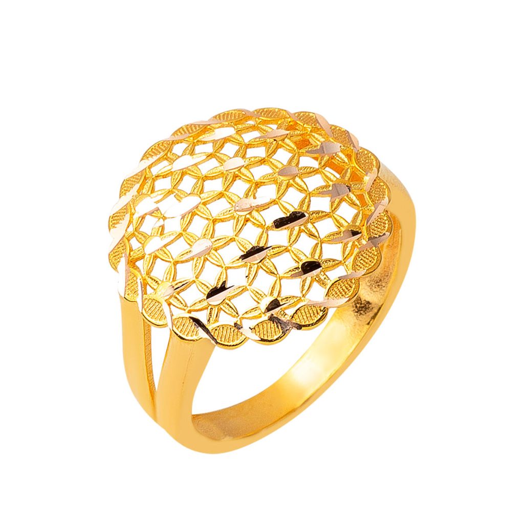 Fleur de Vie 14 Carats Or Bague