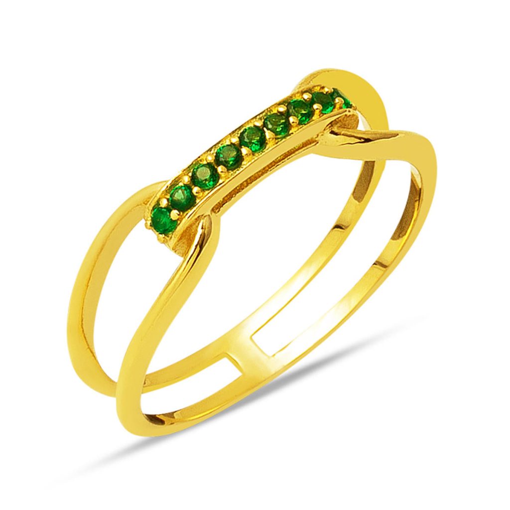 Minimaliste Design 14 Carats Or Bague