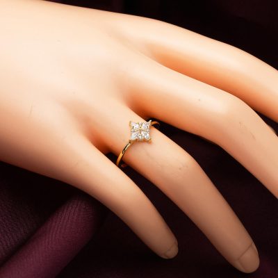Lotus Çiçeği Altın 14 Ayar Yüzük - 14K - 1.51g - EZ Gold
