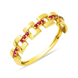 Rolex Designed Minimalist 14 Karat Gold Ring