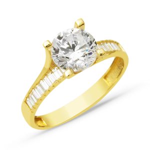 Özel Design Solitaire Or Bague