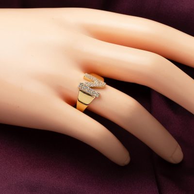 14 Ayar Sarı Altın N Harfi Yüzük - 14K - 2.36g - EZ Gold