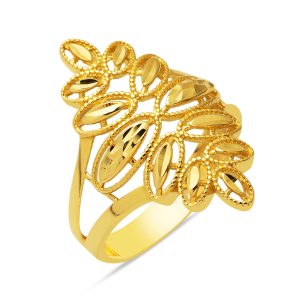 Tree of Life 14 Karat Sade Gold Ring