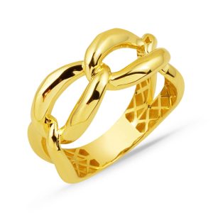 Chain Design 14 Karat Gold Ring