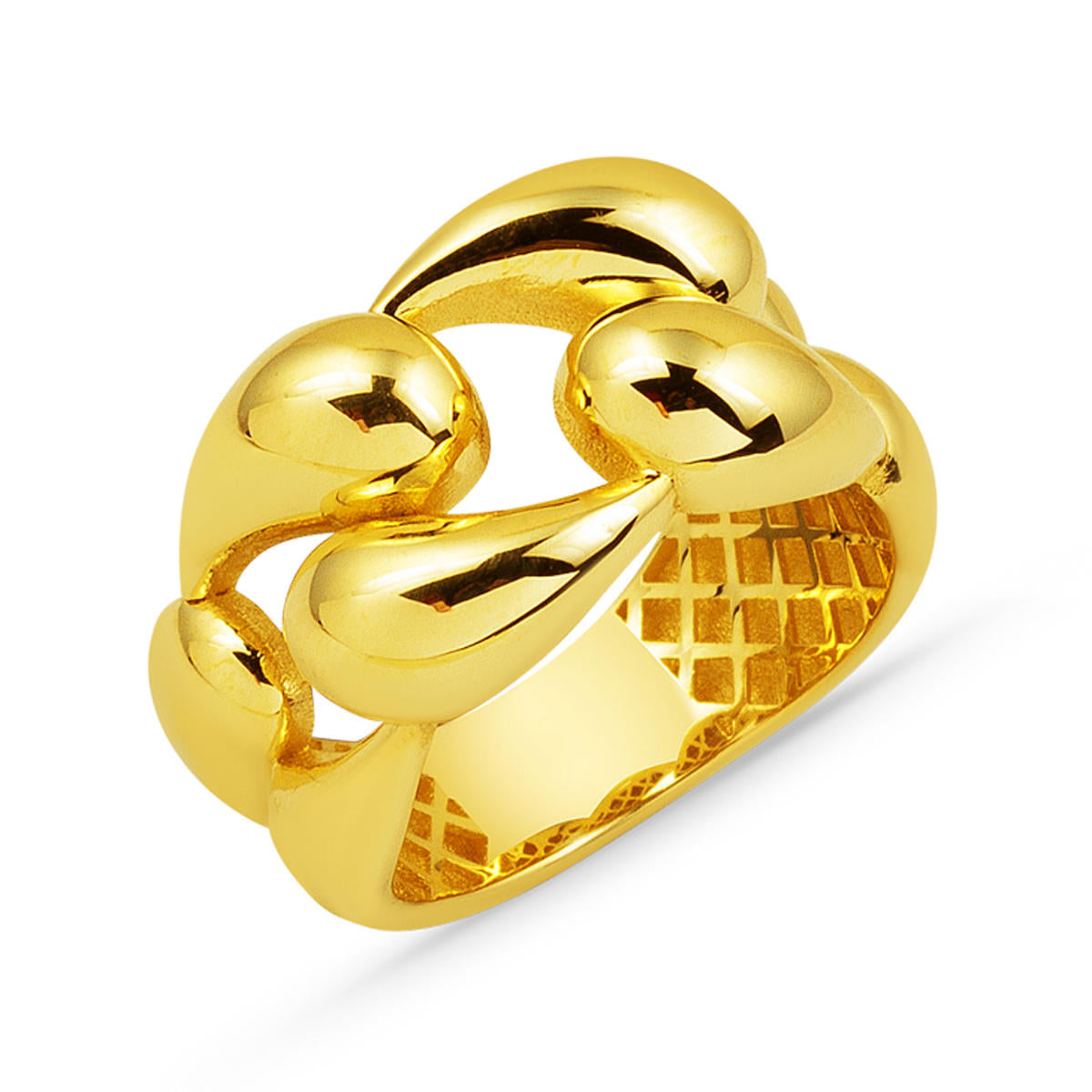 Goutte 14 Carats Or Bague