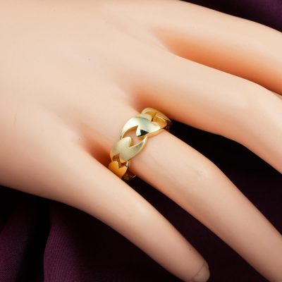 Zincir Tasarım 14 Ayar Altın Yüzük - 14K - 2.4g - EZ Gold