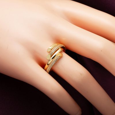 Taşlı Sarı Altın Kadın Yüzük - 14K - 2.2g - EZ Gold