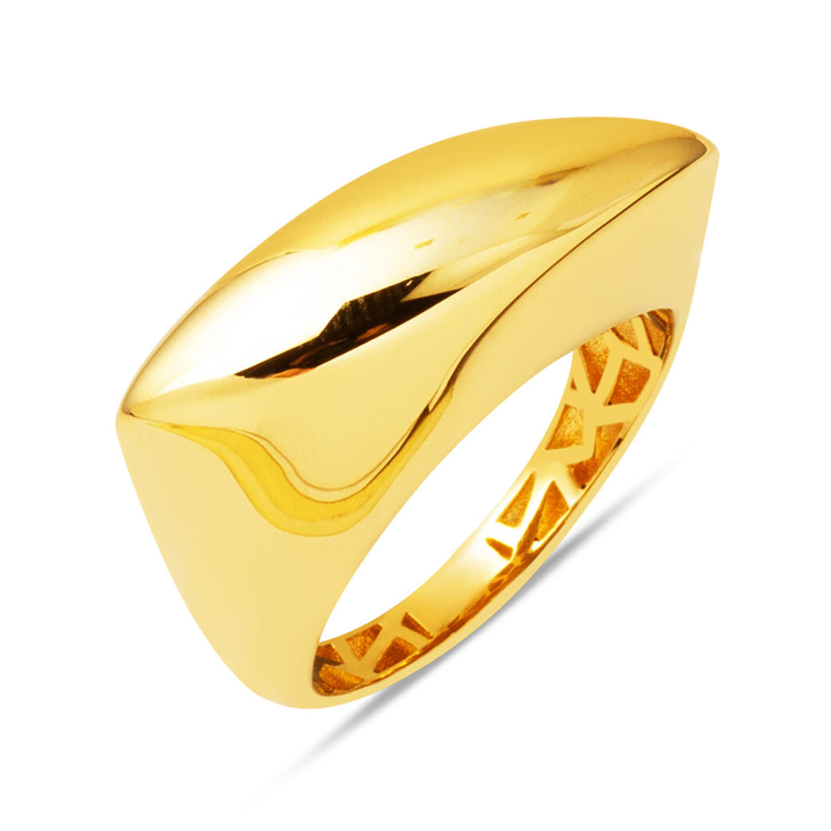 Plain 14 Karat Women's Gold Ring