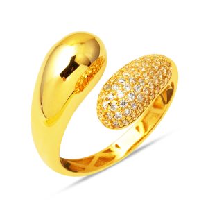 14 Carats Or avec Pierres Model Bague