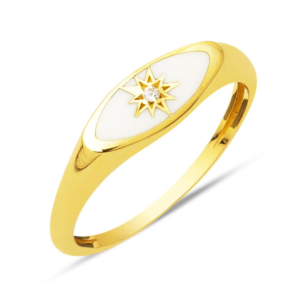 Özel Etoile Design 14 Carats Or Bague