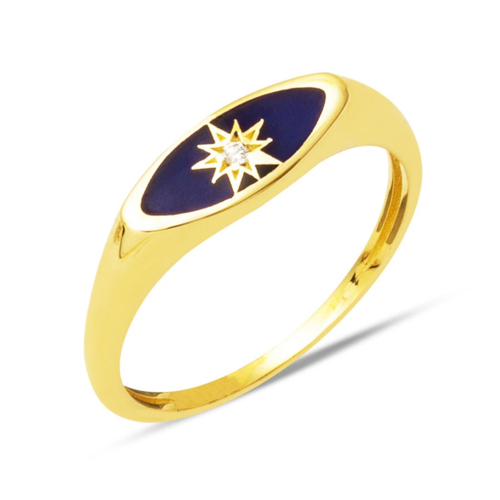 14 Carats Özel Etoile Design Or Bague