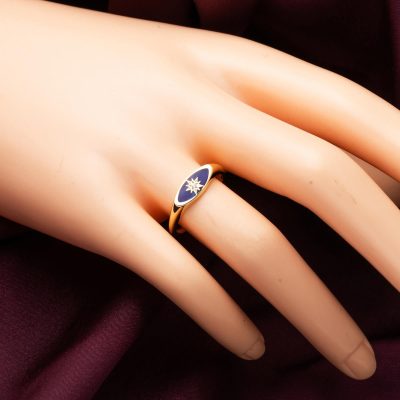 14 Ayar Özel Yıldız Tasarım Altın Yüzük - 14K - 2.21g - EZ Gold