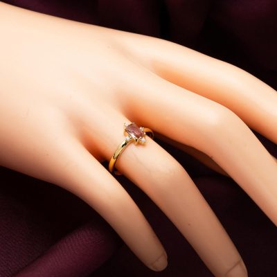 14 Ayar Baget Sultanayt Taşlı Altın Yüzük - 14K - 1.68g - EZ Gold