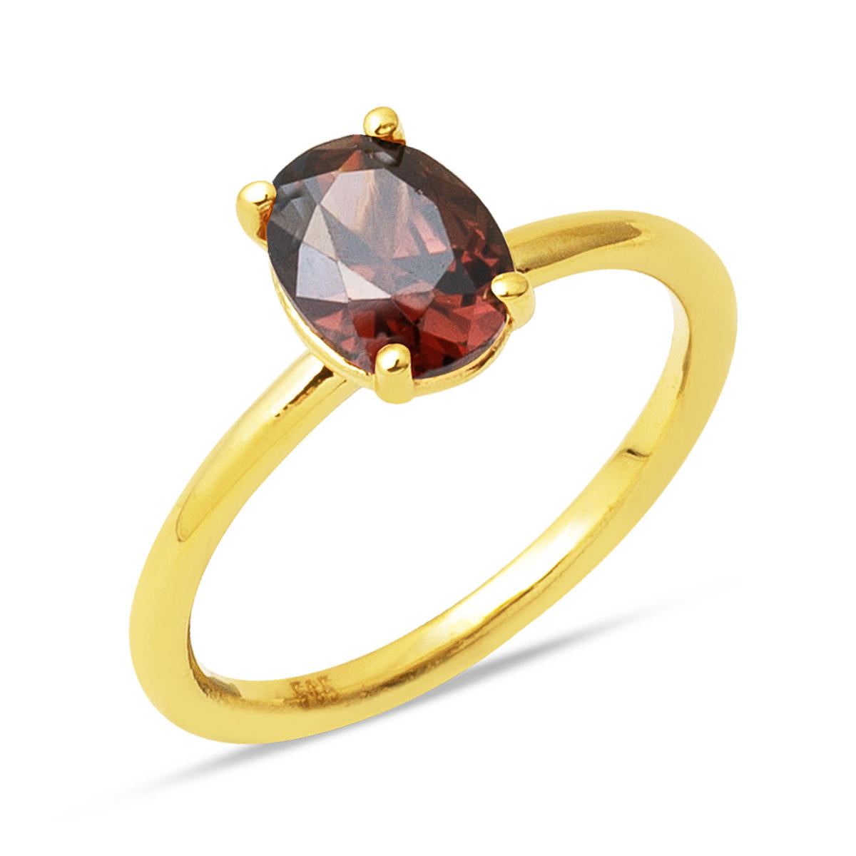 14 Carats Smoki Kuvars avec Pierres Or Bague