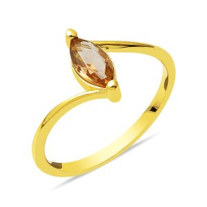Marquise Zultanite avec Pierres 14 Carats Or Bague