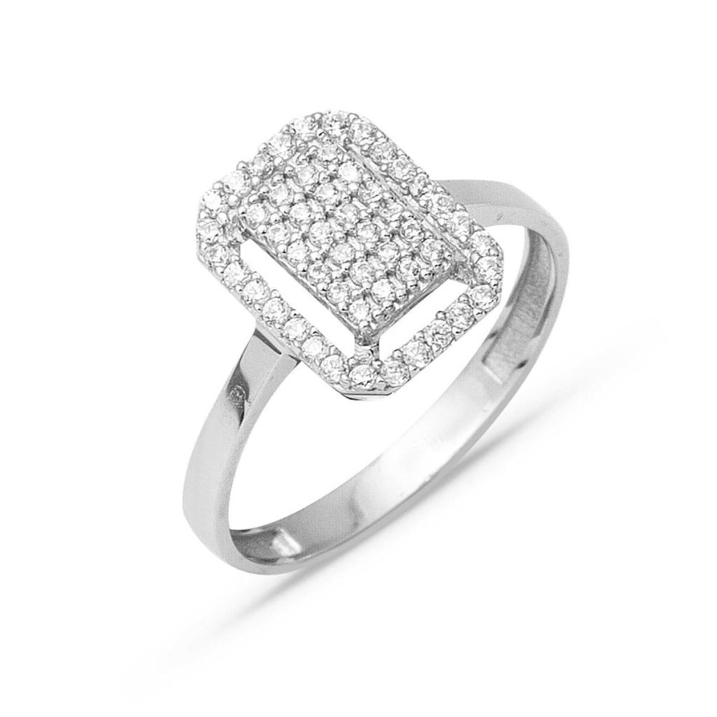 Coronet Blanc Or Baguette Spor Bague